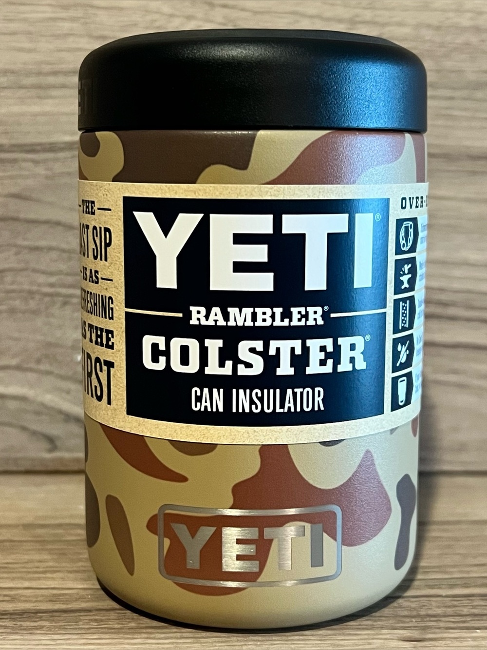 YETI Rambler Colster 12 oz Can Insulator (Wetlands Camo)